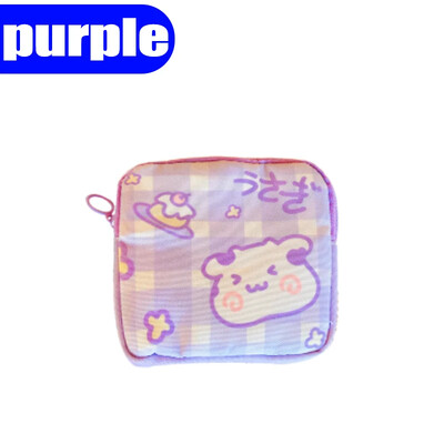 Torbica za pohranu higijenskih uložaka Torbica s uzorkom pasa zeca Slatka mala životinja Četvrtasta torbica Lagani patentni zatvarač Kozmetičke torbice