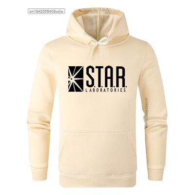 Flash Star Lab Labs Crna Muška majica s kratkim rukavima Muškarci Novost Star Laboratorles Hoodies Pulover Muška odjeća