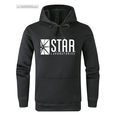 Flash Star Lab Labs, culoare neagră, hanorac pentru bărbați, noutate, Star Laboratorles, hanorace, pulover, haine pentru bărbați