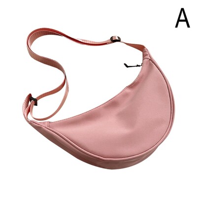 Nylon Crossbody táska nőknek divatos hordozható alkalmi hobos sport mellkas táska hónaljtáska tanulóknak gombóc alakú válltáska