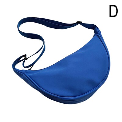 Nylon Crossbody táska nőknek divatos hordozható alkalmi hobos sport mellkas táska hónaljtáska tanulóknak gombóc alakú válltáska