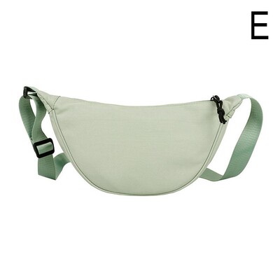 Nylon Crossbody táska nőknek divatos hordozható alkalmi hobos sport mellkas táska hónaljtáska tanulóknak gombóc alakú válltáska