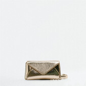 Geantă de damă, geantă pătrată mică, la modă, cu un singur umăr, plic mini cu lanț, geantă Crossbod Genți de mână argintii pentru femei