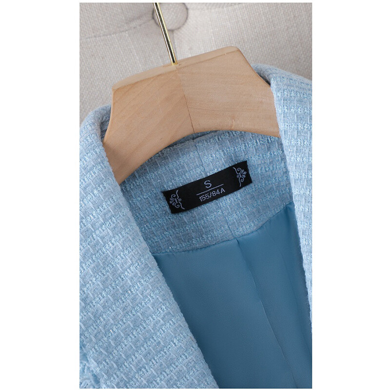 2024 Пролет Есен Популярен темперамент Моден дамски вълнен костюм Яке Корейска версия Висок клас Универсален дамски блейзър палто