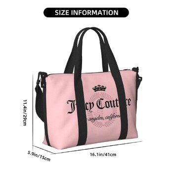 Ръчна пътна чанта Juicy-Couture, спортна и фитнес чанта с голям капацитет, лека чанта за съхранение на багаж