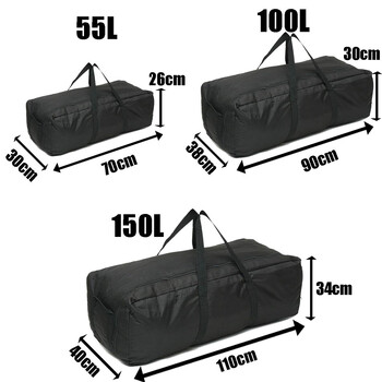 150L 100L 55L Дамска чанта за пътуване Gym Bag Outdoor Мъжки черни с голям капацитет Фитнес уикенд през нощта Водоустойчиви спортни чанти X411D