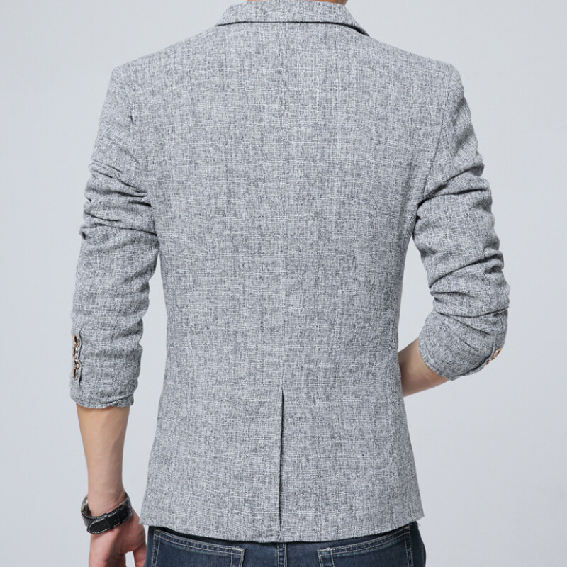 Jesenski muški uski kaput, ležerni sako, muški odijelo s jednim gumbom, gornja odjeća, jakna, novi muški sako, velika veličina 4XL 5XL MY518