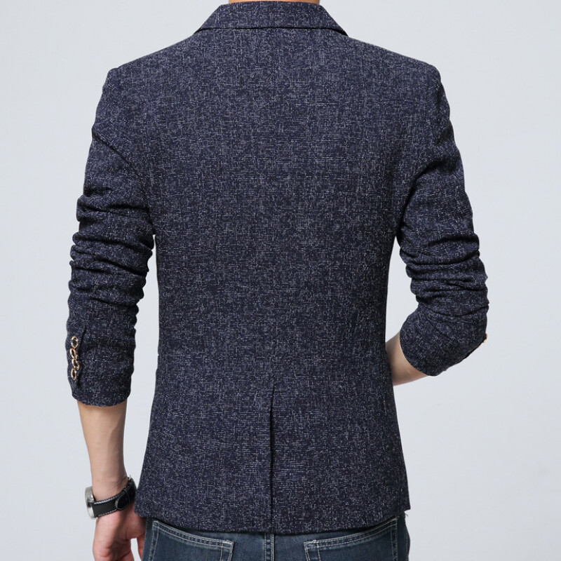 Jesenski muški uski kaput, ležerni sako, muški odijelo s jednim gumbom, gornja odjeća, jakna, novi muški sako, velika veličina 4XL 5XL MY518
