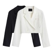 MEXZT Fashion JK Blazer Femei Harajuku de primăvară cu mânecă lungă, solidă, plină de sus, elegant, coreeană, cu butoane, chic, blazer