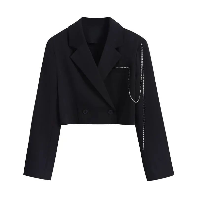 MEXZT Fashion JK Blazer Femei Harajuku de primăvară cu mânecă lungă, solidă, plină de sus, elegant, coreeană, cu butoane, chic, blazer