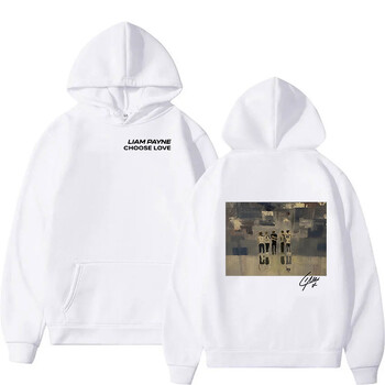 Liam Payne Choose Love Graphic Print Hoodie Ανδρικά ρετρό υψηλής ποιότητας υπερμεγέθη φούτερ Unisex Harajuku Fashion πουλόβερ κουκούλα