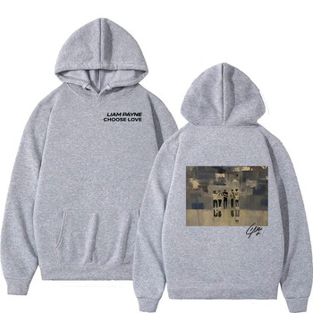 Liam Payne Choose Love Graphic Print Hoodie Ανδρικά ρετρό υψηλής ποιότητας υπερμεγέθη φούτερ Unisex Harajuku Fashion πουλόβερ κουκούλα