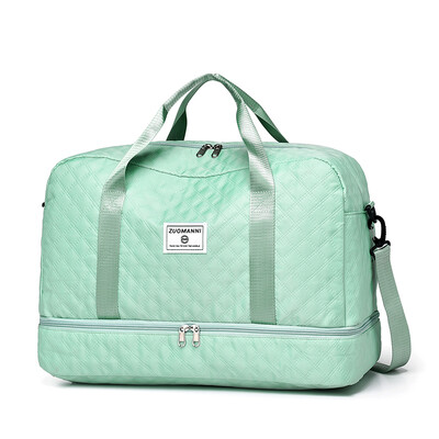 Lagana rombična rešetkasta putna torba Dufile, torba za pohranu velikog kapaciteta za sport i fitness, prijenosna vikendica torba za noćenje