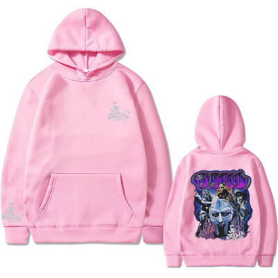 Rapper Mf Doom Madlib Madvillain Graphic Hoodie Muška hip hop majica s kratkim rukavima Muški preveliki pulover Muška ležerna vintage ulična odjeća