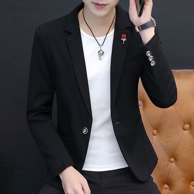 Costume pentru bărbați și sacouri Jachete de rochie Jachetă albastră subțire pentru bărbați Business Slim Fit Mantoane elegante de înaltă calitate Haine de primăvară Nou în