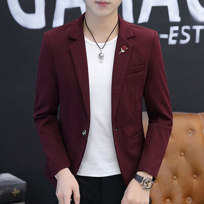 Costume pentru bărbați și sacouri Jachete de rochie Jachetă albastră subțire pentru bărbați Business Slim Fit Mantoane elegante de înaltă calitate Haine de primăvară Nou în