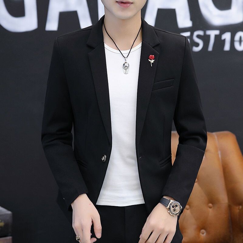 Costume pentru bărbați și sacouri Jachete de rochie Jachetă albastră subțire pentru bărbați Business Slim Fit Mantoane elegante de înaltă calitate Haine de primăvară Nou în