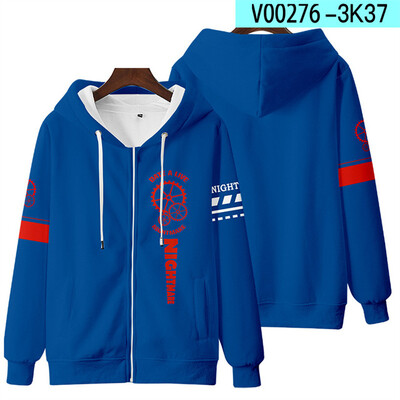 Anime Date A Live Girl Tokisaki Kurumi Nightmare Hanorac pentru femei Bărbați Hanorac cu glugă y2k Casual Băiat fete copii Jachete Mantoane