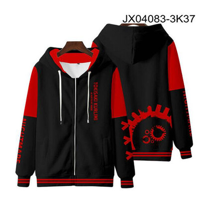 Anime Date A Live Girl Tokisaki Kurumi Nightmare Hanorac pentru femei Bărbați Hanorac cu glugă y2k Casual Băiat fete copii Jachete Mantoane