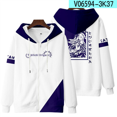 Anime Date A Live Girl Tokisaki Kurumi Nightmare Hanorac pentru femei Bărbați Hanorac cu glugă y2k Casual Băiat fete copii Jachete Mantoane