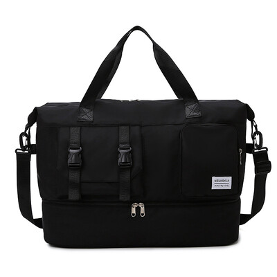 Geantă de sport Geantă de gimnastică Genți de mână de călătorie pentru bărbați, femei, umăr, pentru weekend, geantă de noapte, uscată, umedă, pentru antrenament de yoga, pachet de saci de mână