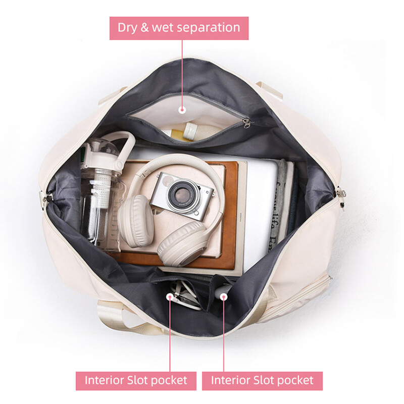 Geantă de sport Geantă de gimnastică Genți de mână de călătorie pentru bărbați, femei, umăr, pentru weekend, geantă de noapte, uscată, umedă, pentru antrenament de yoga, pachet de saci de mână