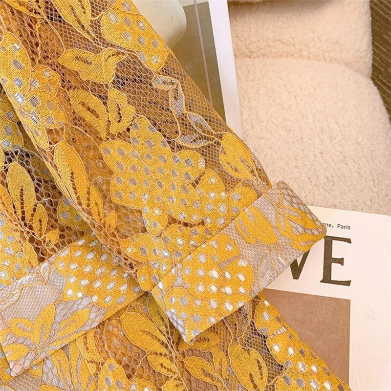 Moda de primăvară vară Nou 2024 Blazer pentru damă Costum cu imprimeu din dantelă Palton pentru dama, subțire, cu mâneci sferturi, versatilă, subțire, costum mic