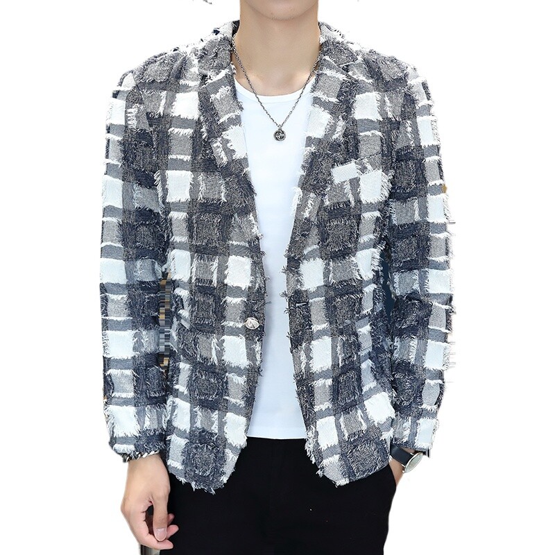 Înaltă calitate, noua versiune coreeană, costum mic, adolescenți, tricot, flux, suger, haină ocazională, subțire, modă, un singur blazer.