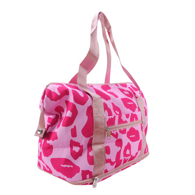 Geantă pentru bagaje de călătorie pe distanță scurtă Călătorie de afaceri de mare capacitate cu model de vacă ușoară Genți de cazare portabile simple