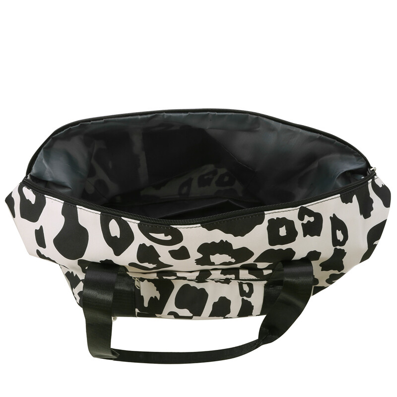 Geantă pentru bagaje de călătorie pe distanță scurtă Călătorie de afaceri de mare capacitate cu model de vacă ușoară Genți de cazare portabile simple