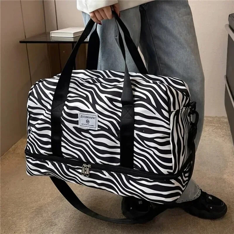 Dzīvnieku raksta plecu soma Ceļojumu uzglabāšanas soma