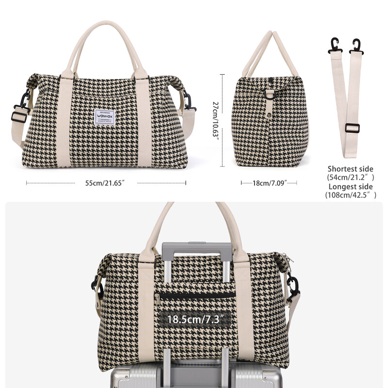 Geantă de călătorie, geantă de gimnastică impermeabilă cu geantă de mână, genți de transport pentru noapte pentru femei, geantă de spital