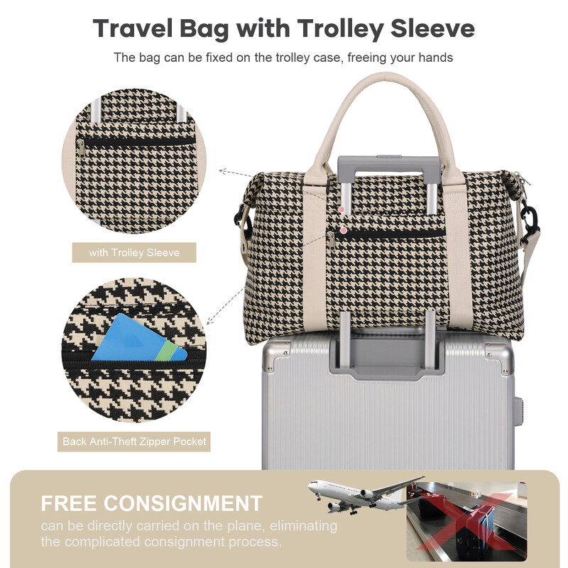 Geantă de călătorie, geantă de gimnastică impermeabilă cu geantă de mână, genți de transport pentru noapte pentru femei, geantă de spital