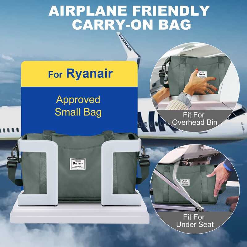 Geantă de voiaj, geantă sport pentru femei, geantă de sport pentru fitness, geantă de cabină Ryanair 40x20x25 Bagaj de mână, geantă de umăr pentru weekend geantă de călătorie