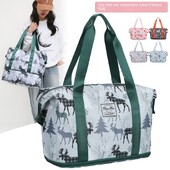 Genți de călătorie la modă noi pentru femei Bagaje impermeabile de mare capacitate, uscate și umede, geantă de călătorie de weekend pliabilă Oxford