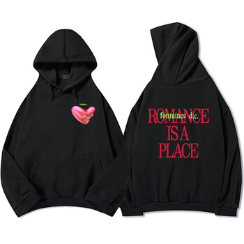 Το Romance Is A Place Hoodies Rock Band Fontaines DC Φούτερ Hip Hop Winter Hooded Pullovers Streetwear Hip Hop Graphic Hoody