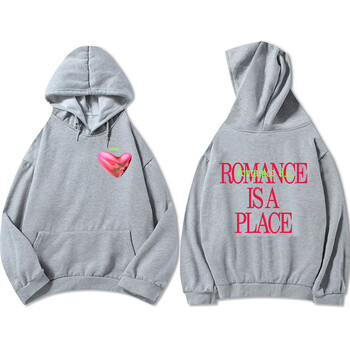 Το Romance Is A Place Hoodies Rock Band Fontaines DC Φούτερ Hip Hop Winter Hooded Pullovers Streetwear Hip Hop Graphic Hoody