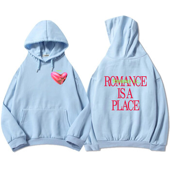 Το Romance Is A Place Hoodies Rock Band Fontaines DC Φούτερ Hip Hop Winter Hooded Pullovers Streetwear Hip Hop Graphic Hoody