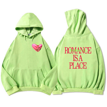 Το Romance Is A Place Hoodies Rock Band Fontaines DC Φούτερ Hip Hop Winter Hooded Pullovers Streetwear Hip Hop Graphic Hoody