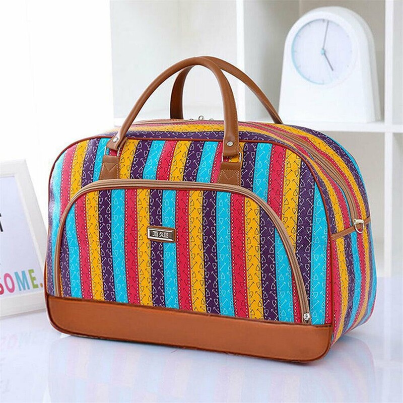 Ženska velika putna torba s patentnim zatvaračem, prijenosna torba za noćnu prtljagu, vikend ručna prtljaga, ručna torba od PU kože, ženska