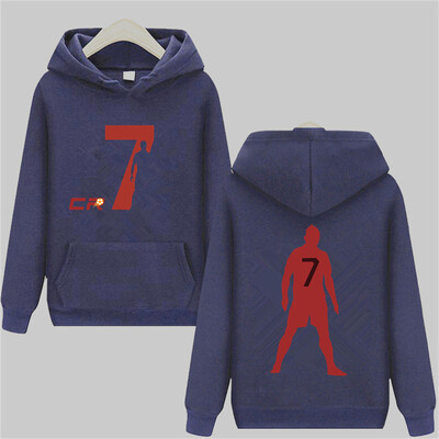 Hanorace CR7 Hanorace bărbați, femei, stea de fotbal, litere grafice imprimate, design nou, îmbrăcăminte de lux, pulovere, cămașă cu glugă