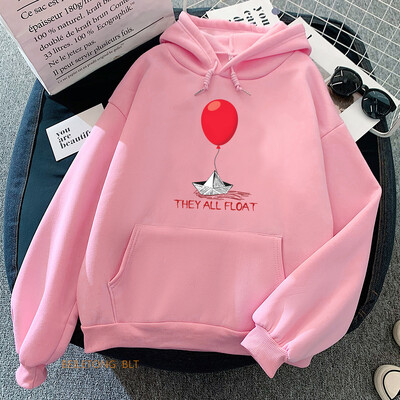 Horor film StephenKing It Clown Sweatshirts dugih rukava Žene_Muškarci Zimske majice s kapuljačom Ležerne ženske Puloveri s grafičkim printom Topovi