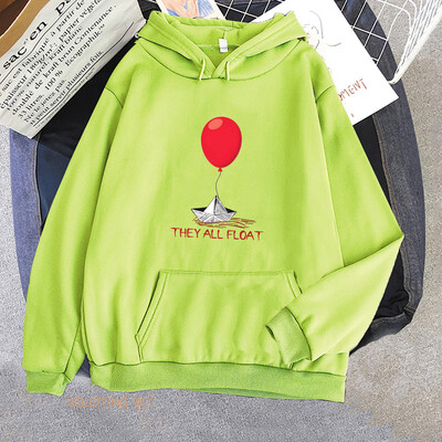 Horor film StephenKing It Clown Sweatshirts dugih rukava Žene_Muškarci Zimske majice s kapuljačom Ležerne ženske Puloveri s grafičkim printom Topovi