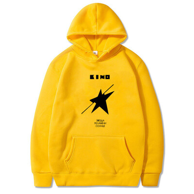 Legendara trupă de rock din Rusia Viktor Tsoi Kino A Star Named Sun Album Hanorac grafic Bărbați Femei Bumbac casual Oversized