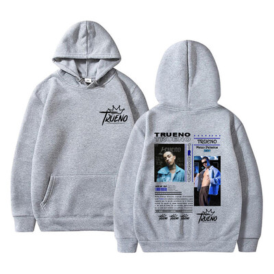 Reperis Trueno Mateo Palacios 2024. gada divpusējs apdrukas kapucis vīriešiem, sievietēm, modes hiphopa džemperis vīriešu vintage lielizmēra kapuces
