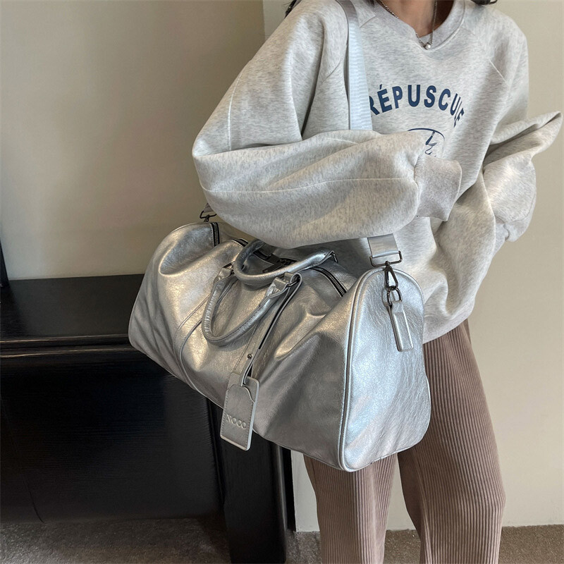 Ženska PU torba za fitnes Torba za teretanu Muška torba za slobodno vrijeme Sportska torba Na rame Crossbody Veliki kapacitet Plivanje Joga Putna torbica za vježbanje