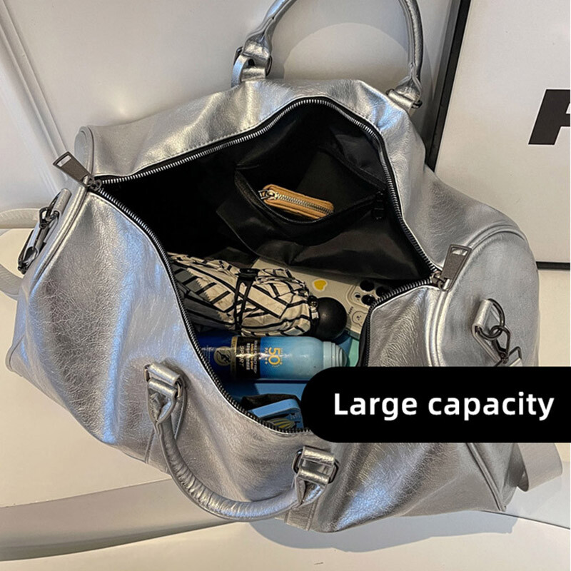 Ženska PU torba za fitnes Torba za teretanu Muška torba za slobodno vrijeme Sportska torba Na rame Crossbody Veliki kapacitet Plivanje Joga Putna torbica za vježbanje