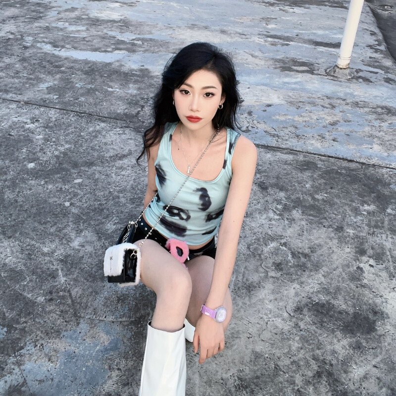 Xiuya Y2k gotička torbica za žene Mekana plišana torba s lančićem na rame s apliciranim lancem Hot Girls Hip Hop torba preko ramena u američkom stilu