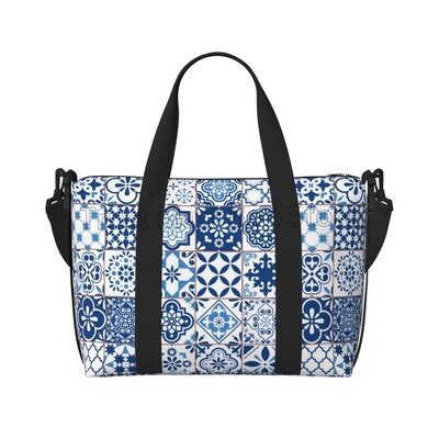 Boho Mandala putna sportska torba Vintage Flower Flower Weekender Overnight Handbag Vodootporne torbe za nošenje za žene Dame