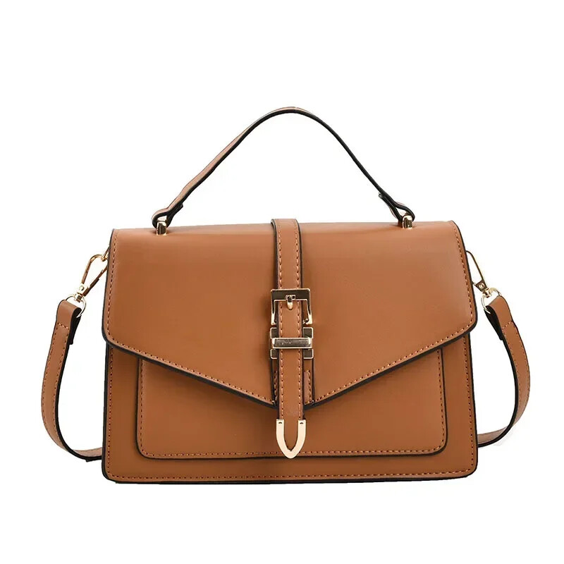 Visokokvalitetna ženska torba preko ramena, novi modni trend 2023. Retro ženska torba na rame od pu kože, jednobojna, jednostavna ručna torbica